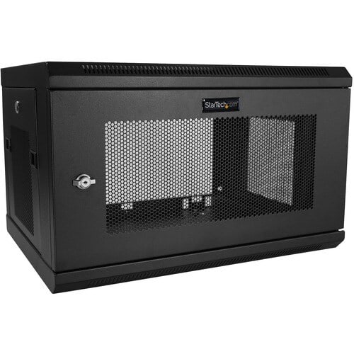Startech.com Gabinete Rack De Pared Para Servidores 6u 19" 2 Postes Estante 1u - Rack De Servidores De Montaje En Pared - Malla De Acero, Acero - 90kg Capacidad Máxima De Peso - Image 5