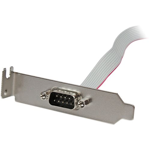 Startech.com Adaptador De 0.4m Header Cabezal Bracket Serie Serial Db9 Rs232 A Idc 10 Pines Placa Base Perfil Bajo - Cable For Placa Base - Extremo Prinicpal: 1 X 9-Pines Serie Db-9 - Macho - Gris - Image 2