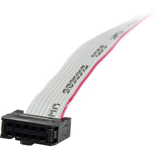 Startech.com Adaptador De 0.4m Header Cabezal Bracket Serie Serial Db9 Rs232 A Idc 10 Pines Placa Base Perfil Bajo - Cable For Placa Base - Extremo Prinicpal: 1 X 9-Pines Serie Db-9 - Macho - Gris - Image 4