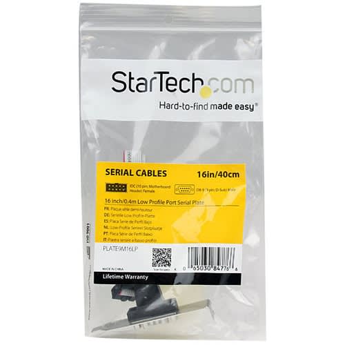 Startech.com Adaptador De 0.4m Header Cabezal Bracket Serie Serial Db9 Rs232 A Idc 10 Pines Placa Base Perfil Bajo - Cable For Placa Base - Extremo Prinicpal: 1 X 9-Pines Serie Db-9 - Macho - Gris - Image 5