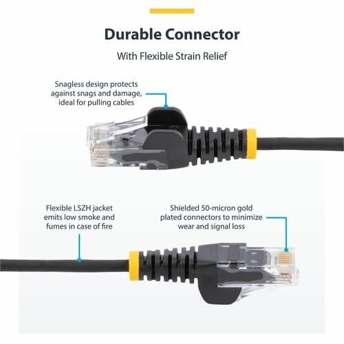 Startech.com Cable De 91cm De Red Ethernet Cat6 Delgado Sin Enganches - Cable De Red Snagless - Azul - Cable For Dispositivo De Red - Cable De Conexión - Oro Conector Chapado - Lszh - 28 Awg - Azul - Image 3