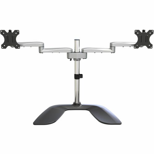 StarTech.com Startech.com Soporte Vesa De Escritorio Para Dos Monitores - Soporte Ergonómico Para Pantallas Hasta 32" Con Montaje Vesa - Plata - Hasta 81.3cm (32") Para Pantalla Plana - 16kg Capacidad De Carga - 55.1cm Altura X 11.7cm Ancho - De Escritorio, Independiente - Acero, Aluminio, Plástico - Negro, Plata
