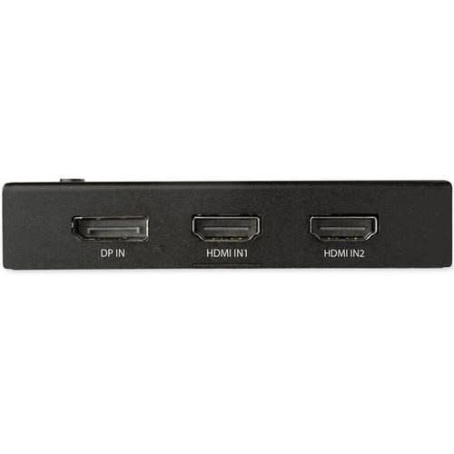 Startech.com Switch Conmutador De Video Hdmi De 4 Puertos - Switcher Automático Con 3x Hdmi Y 1x Displayport - 4k 60hz - 4096 X 2160 - 4k - 4 Dispositivo De Entrada - 1 Pantalla - Pantalla, Reproductor Multimedia, Reproductor De Disco Blu-Ray - 3 X Entrada Hdmi - 1 X Salida Hdmi - 1 X Entrada Displayport - Displayport - De Escritorio - Image 4