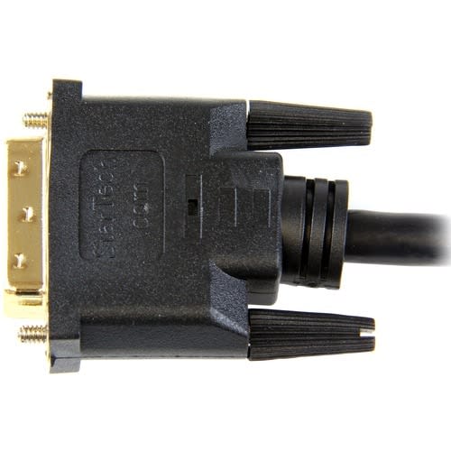 Startech.com Cable Hdmi A Dvi 3m - Dvi-D Macho - Hdmi Macho - Adaptador - Negro - Cable For Dispositivo De Audio/Vídeo, Tv, Proyector, Unidad óptica, Monitor, Dispositivo De Vídeo, Tv Lcd, Plasma, Hdtv, Reproductor Dvd, Caja Set-Top - Apantallado - Oro Conector Chapado - 28 Awg - Negro