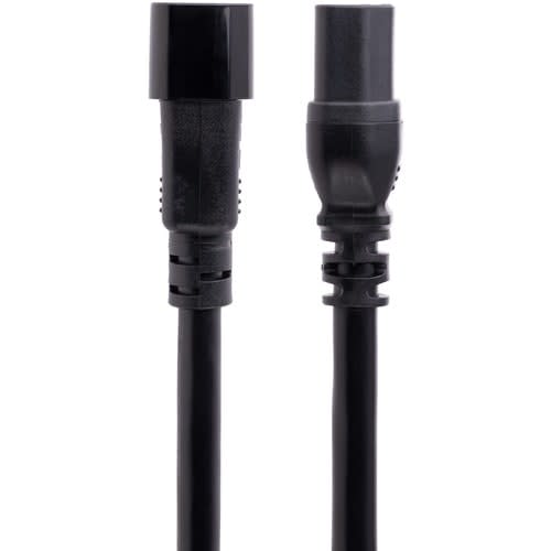 StarTech.com Startech.com Cable De 3m De Extensión De Corriente - Cable C14 A C15 - 15a 125v - 14awg - Cable De Alimentación De Servicio Pesado - Para Servidor, Computadora De Escritorio, Monitor, Impresora, Unidad De Distribución Eléctrica, Workstation, Computador - Iec 60320 C14 / Iec 60320 C15 - 125 V Ac / 15a - Negro - 1