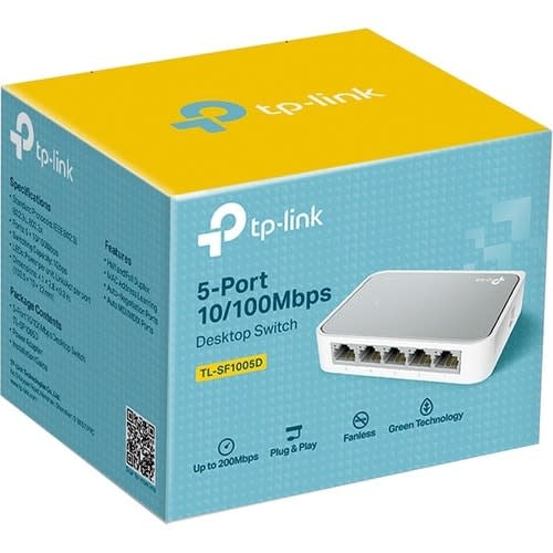 Tp-Link Switch No Administrable De 5 Puertos Fast Ethernet 10/100.