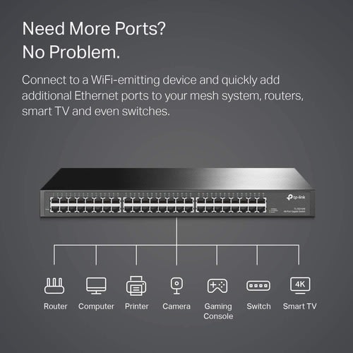 Tp-Link Switch No Administrable De 48 Puertos Gigabit 10/100/1000.