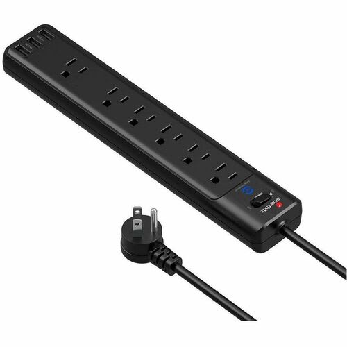 Smartbitt Supresor De Picos Sbss-B6-3u, 6 Salidas, 3 Puertos Usb, 1.800 Joules - Image 3