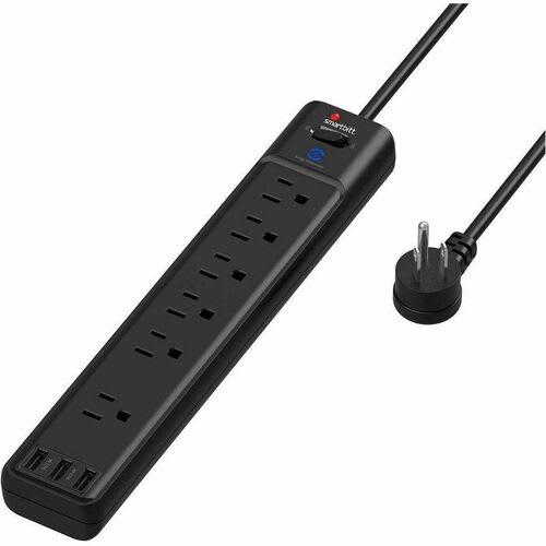Smartbitt Supresor De Picos Sbss-B6-3u, 6 Salidas, 3 Puertos Usb, 1.800 Joules - Image 4