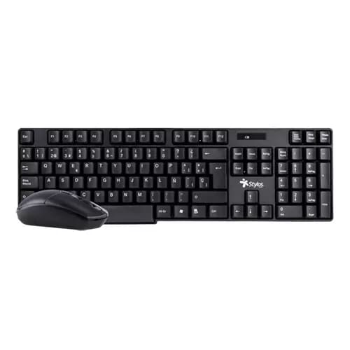 Xzeal Gaming Kit Mouse Y Teclado Inalambrico Negro 1200 Cpi Usb Nano 10m Alc