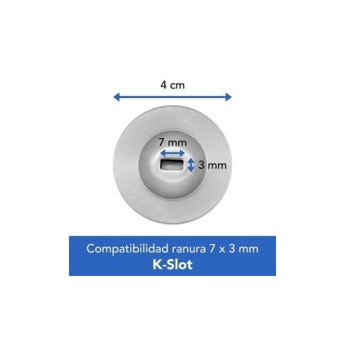 Brobotix Ancla De Seguridad Adhesiva Para Candado De Seguridad Tipo K-Slot, Para Laptop, Tableta, Smartphone. Tipo Disco Adhesivo - Punto De Anclaje , Sistema De Seguridad Antirrobo - Image 6