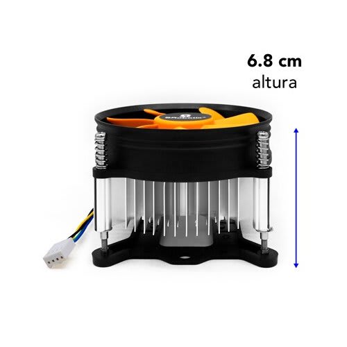Brobotix Ventilador Para Cpu, Procesadores Lga 1150/1151/1155/1156/1200, Intel Core I3/I5/I7, Conector De 4 Pines Para Fuente De Poder , Gabinete , Socket Disipador - Image 4
