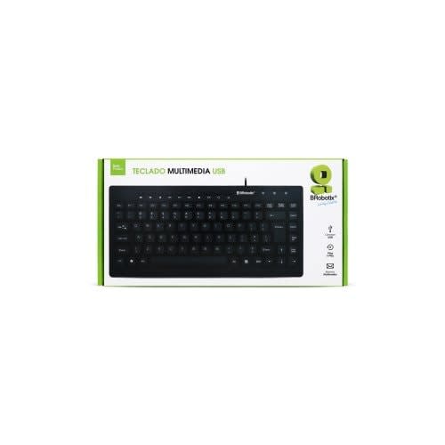 BRobotix Brobotix Teclado Usb Mini Multimedia Color Negro - Pc Escritorio Laptop Notebook