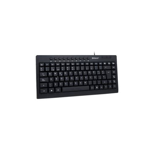 Brobotix Teclado Usb Mini Multimedia Color Negro - Pc Escritorio Laptop Notebook