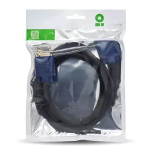 Brobotix Cable De Video Vga Para Monitor Hd15 Macho Macho De 1.80 Metros Punta Azul - Cable De Video Para Monitor Proyector - 1 Conector Hd15 Macho A 1 Conector Hd15 Macho - Image 2