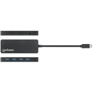 Hub Usb 3.2 Gen 1 De 4 Puertos Usb-A Usb 3.2 Gen 1, De Tipo-C Macho A 4 Conectores Tipo A Hembra, Velocidad De Transferencia Hasta 5 Gbps, Energía Por Medio Del Bus, Negro - Image 3