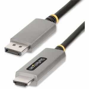 Startech.com Cable Adaptador De 2m Displayport A Hdmi - 8k 60hz - 4k 144hz - Hdr10 - Convertidor De Video Activo Dp 1.4 A Hdmi 2.1 - Cable For Computadora De Escritorio, Monitor - Admite Hasta7680 X 4320 - Apantallado - Níquel Conector Chapado - Negro, Gris - Image 6