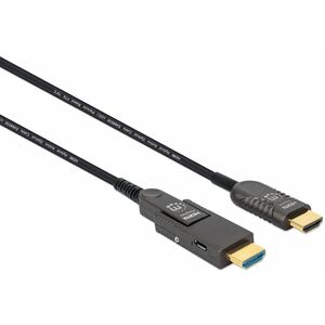Cable Hdmi Fibra Optica M-M 4k@60hz 30.0m - 18gbit/S - Admite Hasta3840 X 2160 - Oro Contacto Chapado - Plenum, Cmp - 28 Awg - Negro - Image 4