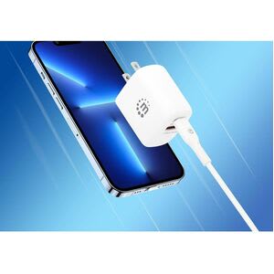 Cargador Pared 20w, Usb-C Pd (20w) Y Usb - 1 Paquete(s) - Adaptador Universal - Para Smartphone, Tablet Pc, Consola De Juegos Portátil, Dispositivo Móvil, Iphone, Ipad, Airpod, Auricular Bluetooth - 120 V Ac, 230 V Ac Entrada - 5 V Dc, 9 V Dc, 12 V Dc Salida - 3a - Blanco - Image 3