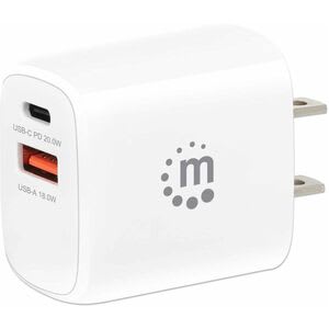 Cargador Pared 20w, Usb-C Pd (20w) Y Usb - 1 Paquete(s) - Adaptador Universal - Para Smartphone, Tablet Pc, Consola De Juegos Portátil, Dispositivo Móvil, Iphone, Ipad, Airpod, Auricular Bluetooth - 120 V Ac, 230 V Ac Entrada - 5 V Dc, 9 V Dc, 12 V Dc Salida - 3a - Blanco - Image 10