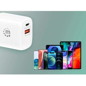 Cargador Pared 20w, Usb-C Pd (20w) Y Usb - 1 Paquete(s) - Adaptador Universal - Para Smartphone, Tablet Pc, Consola De Juegos Portátil, Dispositivo Móvil, Iphone, Ipad, Airpod, Auricular Bluetooth - 120 V Ac, 230 V Ac Entrada - 5 V Dc, 9 V Dc, 12 V Dc Salida - 3a - Blanco - Image 11