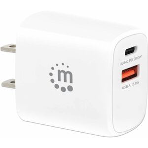 Cargador Pared 20w, Usb-C Pd (20w) Y Usb - 1 Paquete(s) - Adaptador Universal - Para Smartphone, Tablet Pc, Consola De Juegos Portátil, Dispositivo Móvil, Iphone, Ipad, Airpod, Auricular Bluetooth - 120 V Ac, 230 V Ac Entrada - 5 V Dc, 9 V Dc, 12 V Dc Salida - 3a - Blanco - Image 12