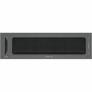 Descansa Munecas Para Teclado 44.5 X 10 Cm - 15mm X 445mm - Negro - Goma, Espuma De Memoria, Tela Tejida - Resistente Al Agua, Resistente A Las Manchas, Antideslizante, Resistente Al Desgaste, Resistente A Salpicaduras, Resistente Al Agua - Teclado - Al Por Menor - 1