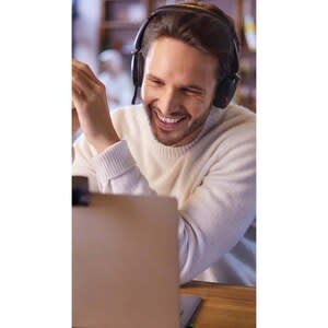 Jabra Auriculares Evolve2 65 Flexlink380a Ms Stereo .certificada Con Microsoft Teams. Inalámbrico Sobre La Oreja Estéreo - Binaural - Supra-Aural - 3000cm - Bluetooth - 20hz A 20khz - Tecnología Mems, Función De Cancelación De Ruido Ambiente Micrófono - Cancelación De Ruido - Image 4