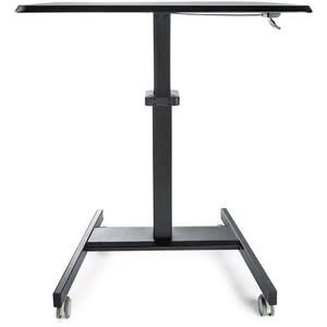 Startech.com Escritorio Móvil De Trabajo De Pie - Mesa Ergonómica/Portátil - Ajuste De Altura - Estación/Carro Con Ruedas Para Pc/Laptop - Rectángulo Superior - Altura Ajustable - 800mm Largo De Sobremesa X 600mm Ancho De Sobremesa - 1143mm Altura - Negro - Acero - Madera Material De La Tapa - 1 Solamente - Image 4