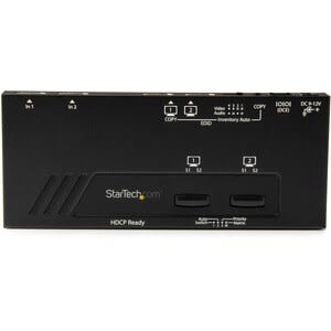 Startech.com Switch Conmutador Matricial Hdmi De 2x2 - Selección Rápida 4k - 3840 × 2160 - 4k - 2 Dispositivo De Entrada - 2 Pantalla - Pantalla, Reproductor Dvd, Reproductor De Disco Blu-Ray, Computador, Proyector, Receptor A/V, Caja Set-Top, Consola De Juegos - 2 X Entrada Hdmi - 2 X Salida Hdmi - Image 2