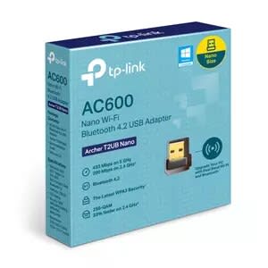 Tp-link Tp-Link Archer T2ub Nano Ieee 802.11ac Bluetooth 4.2 Banda Dual Adaptador Combo Bluetooth/Wi-Fi Para Computadora De Escritorio, Mando De Juego, Auriculares, Teclado, Mouse, Portátil, Impresora, Smartphone, Tableta, Router Inalámbrico - Usb 2.0 - 633mbit/S - 2.40ghz Ism - 5ghz Unii - Externo