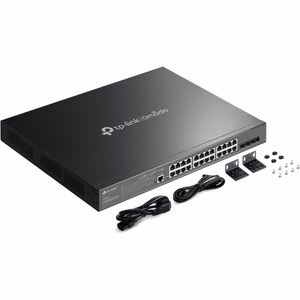 Tp-Link Sg3428xmp 24 Puertos Gestionable Conmutador Ethernet - Gigabit Ethernet, Ethernet De 10 Gigabits - 10/100/1000base-T, 10gbase-X - 2 Capa Compatible - Modular - 486.20w Consumo Energético - 384w Rendimiento Poe - Par Trenzado, Fibra óptica - Poe Ports - 1u - Montable En Bastidor, De Escritorio