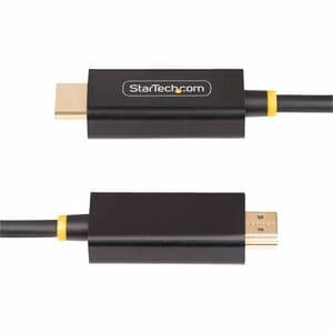 Startech.com Cable Adaptador Displayport A Hdmi De 3m - 4k 60hz Con Hdr - Cable Dp A Hdmi 2.0b - Convertidor Activo De Video - Cable For Dispositivo De Audio/Vídeo, Monitor, Computador, Tarjeta Gráfica, Pantalla - 18gbit/S - Admite Hasta4096 X 2160 - Apantallado - Oro Conector Chapado - Negro