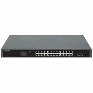 24-Port Gigabit Ethernet Poe+ Switch With 2 Sfp Ports - 24 Puertos Conmutador Ethernet - Gigabit Ethernet - 10/100/1000base-T, 1000base-X