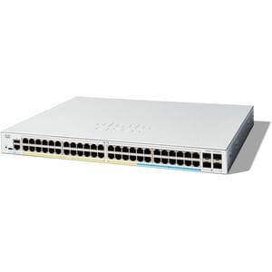 Cisco Switch Catalyst 1300, 48 Puertos Gigabit Ethernet, Poe+ Con 375w Totales, 4 Puertos Sfp+ (4x 1g/10g), Incluye Cable Cab-16awg-Ac, El Smartnet Se Adquieren Por Separado.