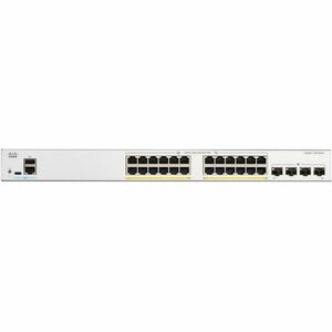 Cisco Switch Catalyst 1300, 24 Puertos Gigabit Ethernet, Poe+ Con 375w Totales, 4 Puertos Sfp (4x1g), Incluye Cable Cab-16awg-Ac, El Smartnet Se Adquieren Por Separado.
