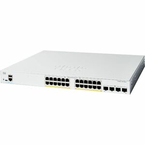 Cisco Switch Catalyst 1200, 24 Puertos Gigabit Ethernet, No Poe, 4 Puertos Sfp (4x1g), Incluye Cable Cab-16awg-Ac, El Smartnet Se Adquieren Por Separado.