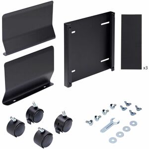 Startech.com Carrito Para Gabinete Torre De Computadora - Carrito Con Ruedas Para Cpu - Soporte Ajustable De Acero - 21kg - 21kg Capacidad De Carga - 4 Ruedas - Acero - 256.5mm Longitud X 259.1mm Ancho X 269.2mm Altura - Negro - 1