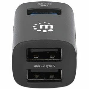 Hub Usb-C Con 3 Puertos Usb-A, 1 Usb 3.0 Y 2 Usb 2.0 - Manhattan