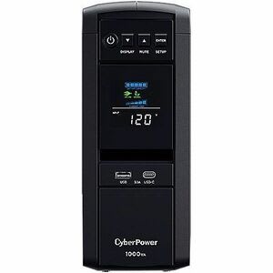 Ups De Línea Interactiva Cyberpower Cp1000pfclcda - 1kva/600w - Torre - Avr - 8hora(s) Recarga - 2minuto(s) Stand-By - 120 V Ac Entrada - 120 V Ac Salida - 10 X Nema 5-15r Receptacle(s) - Onda Sinusoidal Pura - Puerto Serial - Usb - Lcd Pantalla - 5 X Battery/Surge Outlet - Contacto Secado