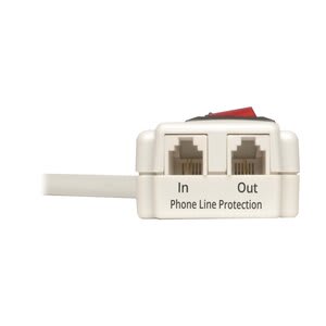 Tripp Lite Series Protect It! Protector Contra Sobretensión De 6 Tomas, Cable De 1.22 M [4 Pies], 900 Joule De Protección Para Teléfono/Fax/Módem