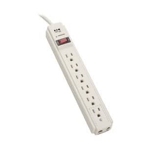 Tripp Lite Series Protect It! Protector Contra Sobretensión De 6 Tomas, Cable De 1.22 M [4 Pies], 900 Joule De Protección Para Teléfono/Fax/Módem