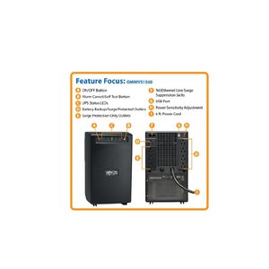 Nobreak Tripplite 1500va 8 Contactos Puerto Us Rj45 Lnnea Tel - Image 3
