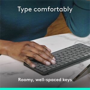 Teclado Inalambrico Keys-To-Go 2 - Grafito - Diseño Estilizado Y Ligero - Tapa Integrada - Conexión Con Hasta 3 Dispositivos - Compatible Chromeos, Windows , Ipados, Macos - Image 9