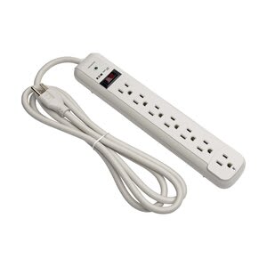 Tripp Lite Series Supresor De Sobretensiones Protect It!, De 7 Tomacorrientes, Cable De 1.83 M (6 Pies), 1080 Joules, 1 Led De Diagnóstico, Caja En Gris Claro