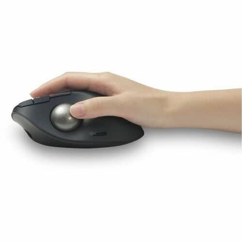Kensingto Trackball Tb550 Ergonómico Azúl, Bateria Recargable, Conexión Dual Bluettoth / 2.4 Ghz, Rueda De Desplazamiento 4d