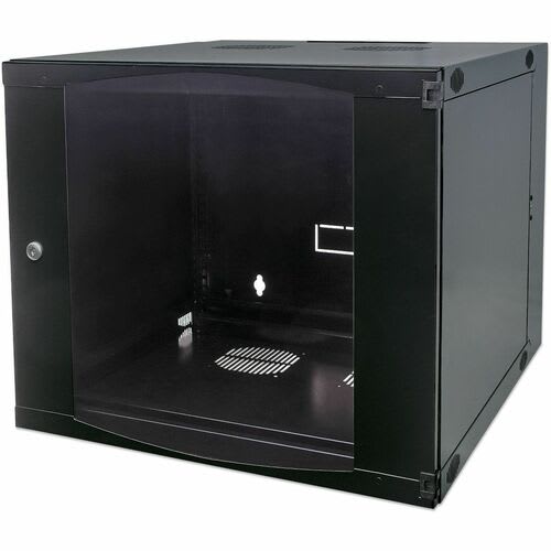 Intellinet 9u Montaje En Pared Gabinete Cerrado Armario De Bastidor Para Conmutador Lan, Panel De Conexión - 482.60mm Ancho Del Rack X 359mm Profundidad Del Rack - Gris Negro - Acero Laminado En Frío, Spcc - 30kg Capacidad Máxima De Peso - 30kg Capacidad De Peso Estático - 3año(s) Garantía