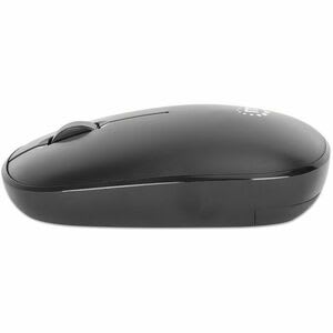 Mouse Manhattan Mw3050 Tama?o Completo - Radiofrecuencia - Usb Tipo A - óptico - 3 Botón(es) - Negro - Inalámbrico - 10m - 2.40ghz - 1200 Dpi - Rueda De Desplazamiento - Simétrico - 1 X Aa Battery Supported