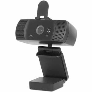 Cámara Web Manhattan 462556 - 2megapíxel - 30fps - Negro - Usb 2.0 Tipe A - Al Por Menor - Full Hd - 1920 X 1080 Vídeo - Foco Estático - 78° ángulo - Clip, Montaje De Trípode - Micrófono - Windows, Macos, Linux, Android, Windows Xp, Windows Vista, Windows 8.1, Windows 10, Windows 11, Macos 10.6 O Superior - Rotación 360°, Plug Y Play, Balance De Blancos Automático