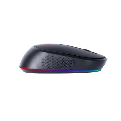 TechZone Mouse Thunder Inalambrico Recargable, Bluetooth, Dpi: 1200, 2400, 3200, Cambio De Luz Rgb Y Navegacion